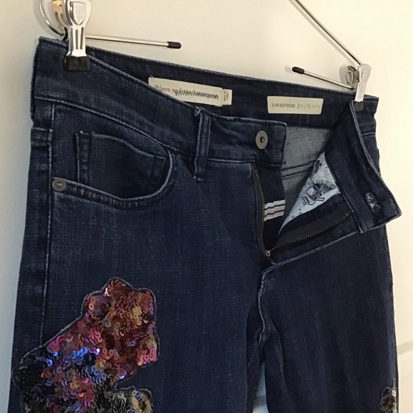 Anthropologie Pilcro and the Letterpress Mid-Rise Slim Boyfriend Sequin … - Picture 7 of 15